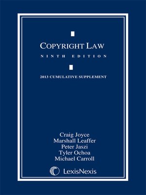 cover image of Copyright Law